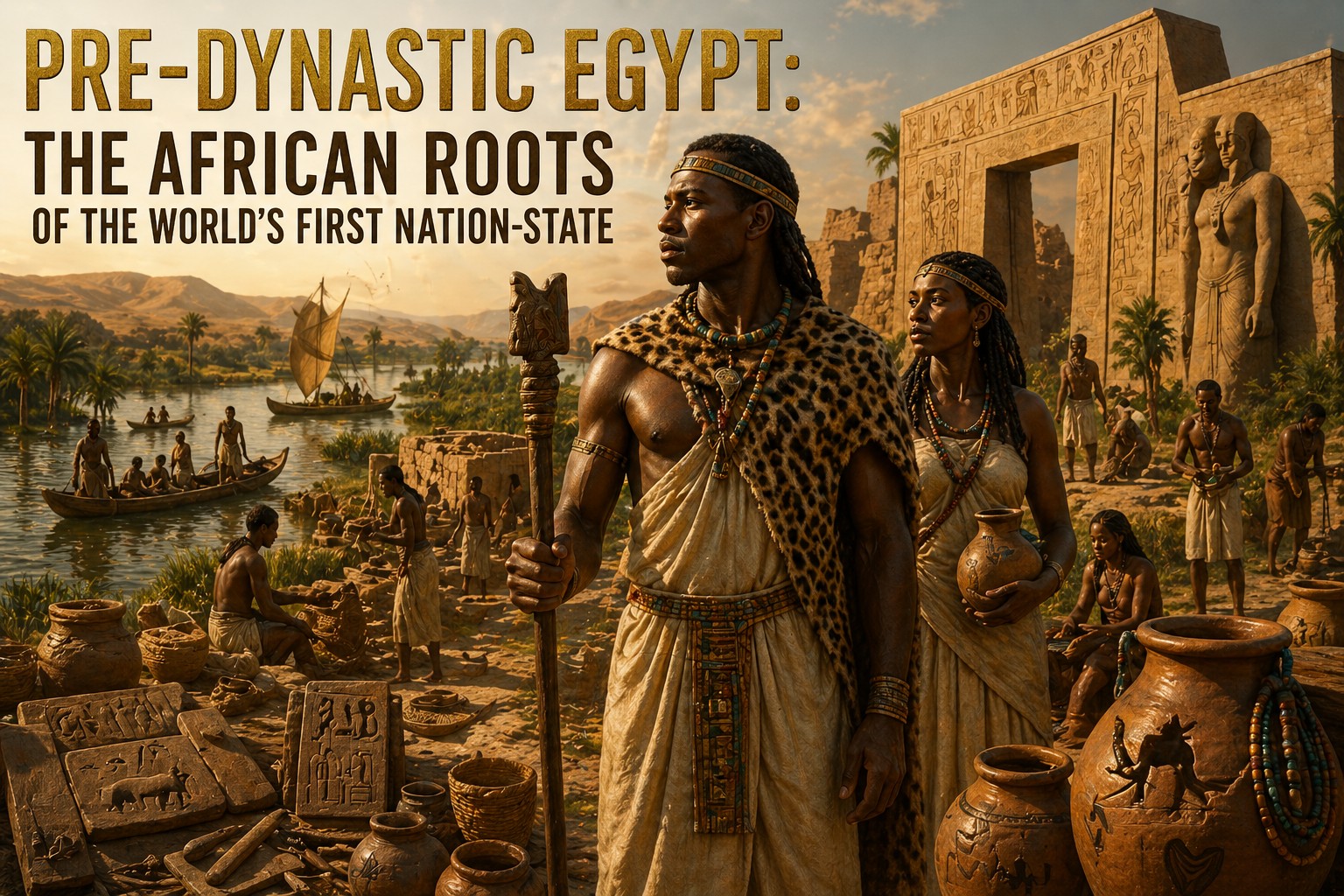 Pre-Dynastic Egypt scene