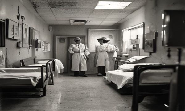 Segregated hospital ward, 1940s
