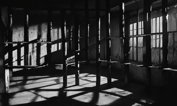 Prison bars, documentary photography