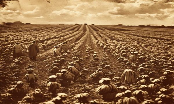 Cotton fields, 19th century American South