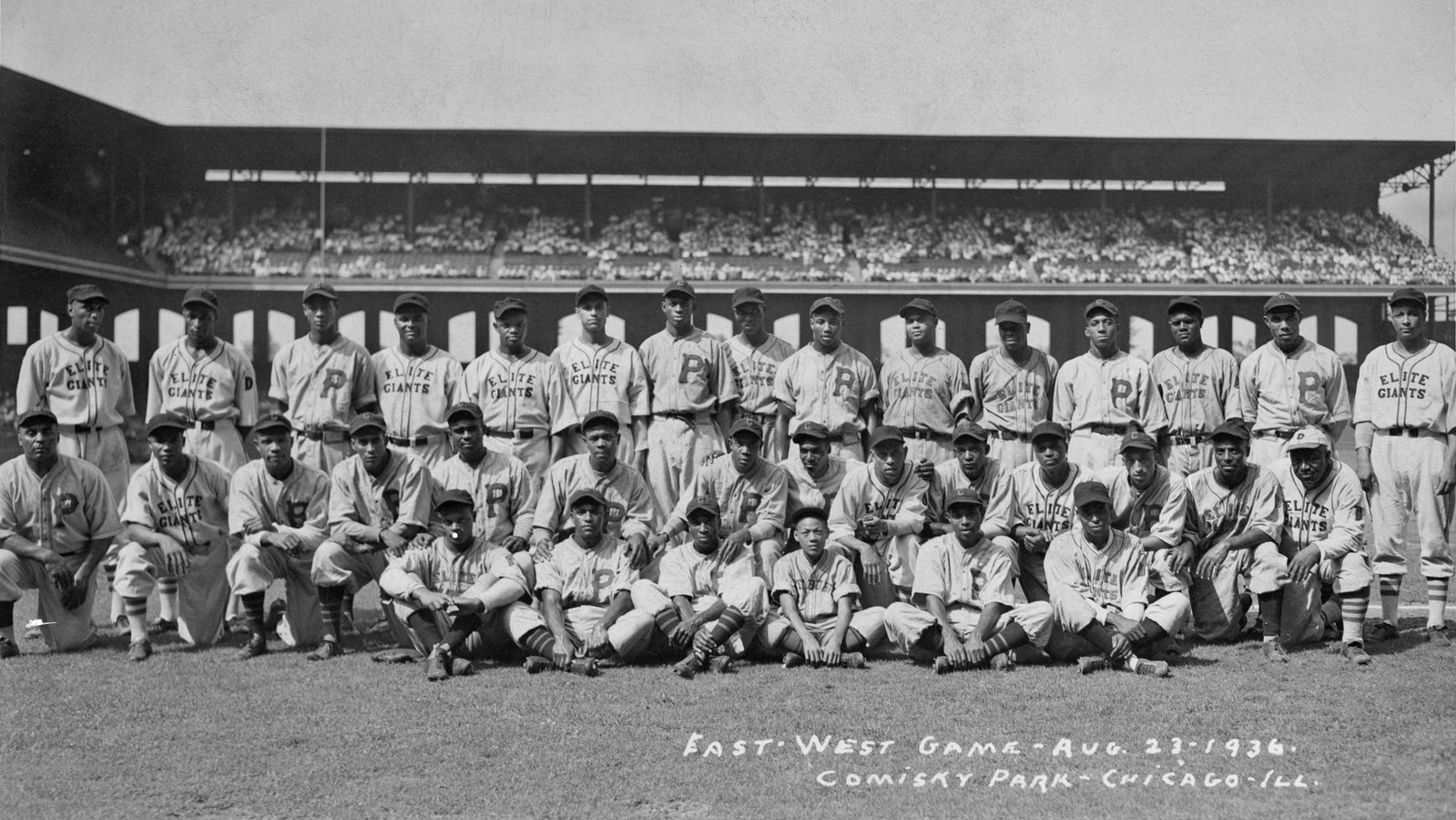 Players at the 1936 Negro League East-West All-Star Game, Comiskey Park, Chicago