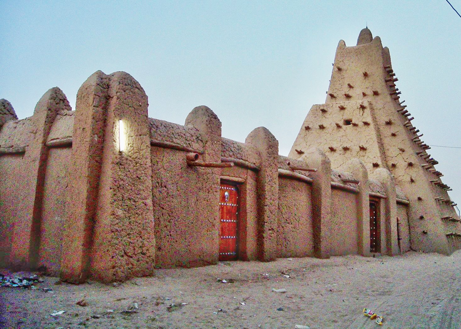 Sankore Mosque in Timbuktu, center of the University of Sankore during the Songhai Empire